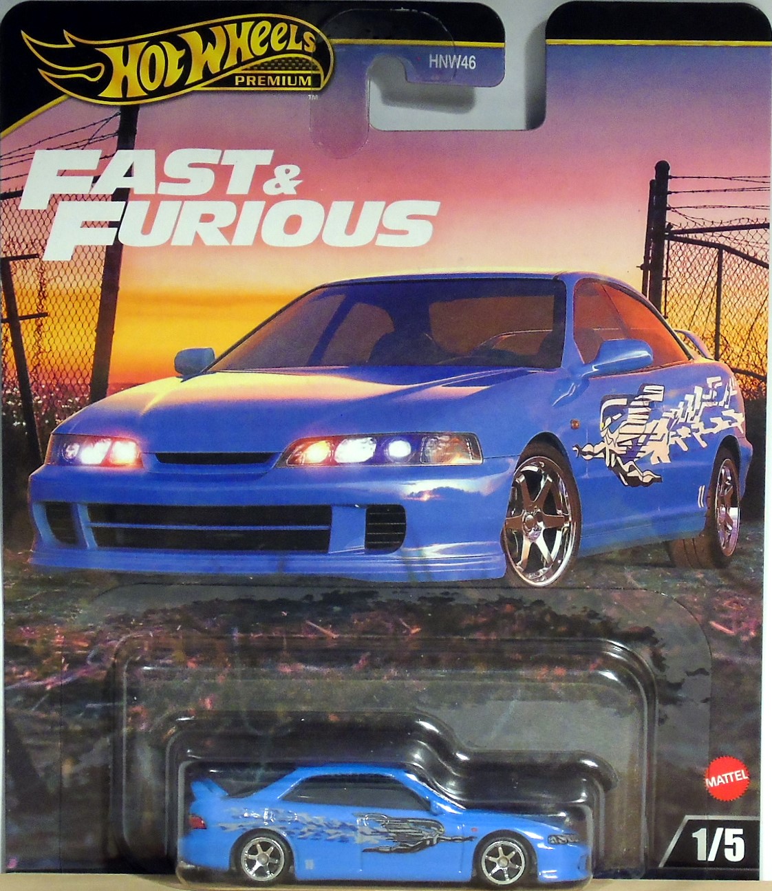 Hot Wheels Premium Fast & Furious Custom Acura Integra Sedan GSR
